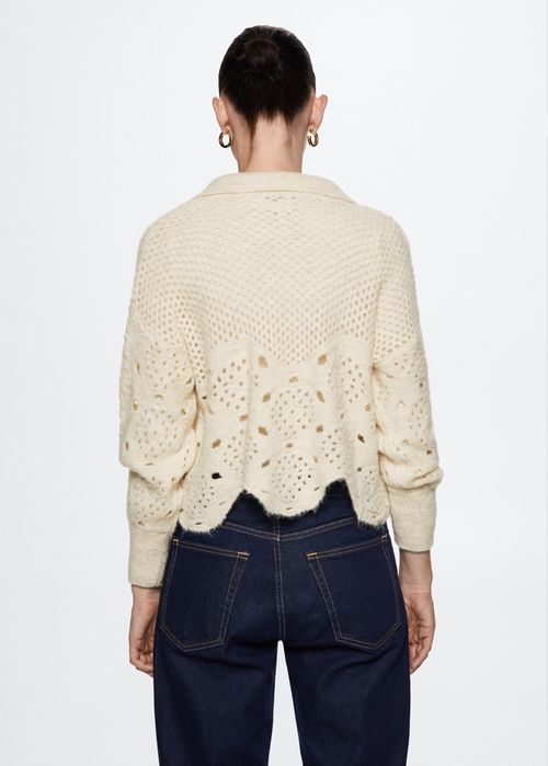 Mango V-образен пуловер