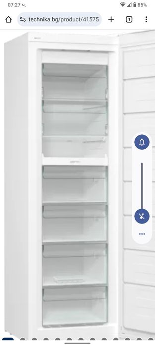 Чисто нов вертикален фризер Gorenje  No Frost   2 години гаранция