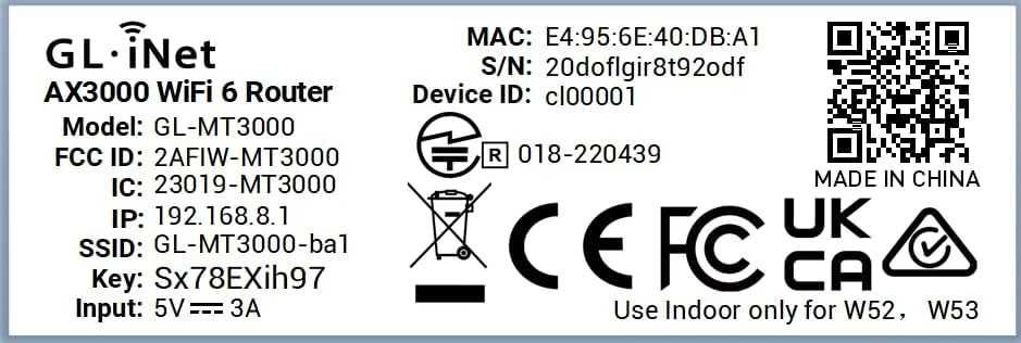 НОВ Travel Рутер GL.iNet Beryl AX (GL-MT3000) - Wi-Fi 6 / VPN / 2.5G
