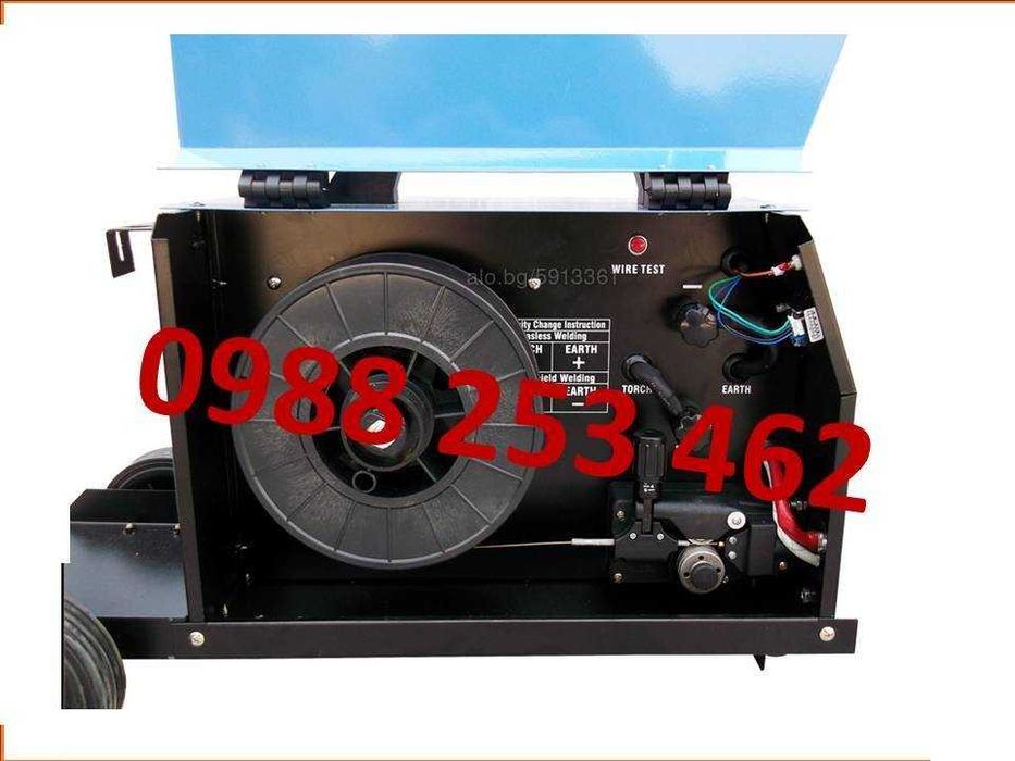 2026 MAX 220А Инверторно Телоподаващо MIG - 4м. евро шланг PROFESIONAL