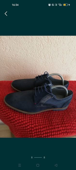 Pantofi Bugatti nr 43 piele întoarsă