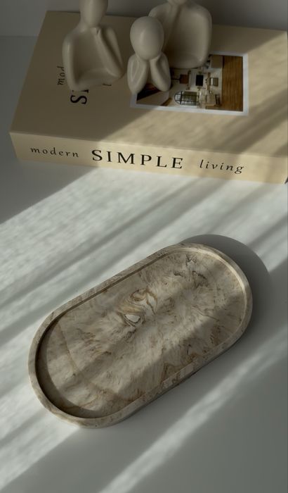 Tăviță decorativă handmade din jesmonite