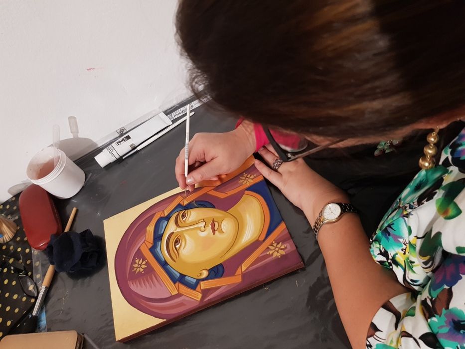 Ghid practic "Pictarea icoanei Maicii Domnului"in pasi simpli/Cursuri