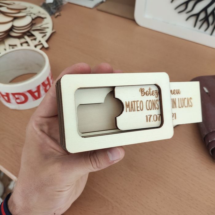 Cutie lemn stick usb flash