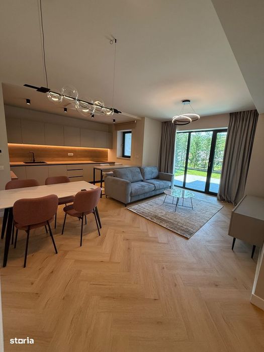 AFI Home North-2 camere,mobilat&utilat,gradina+1 loc parcare