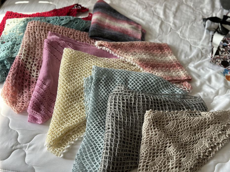 Шаль ручной работы