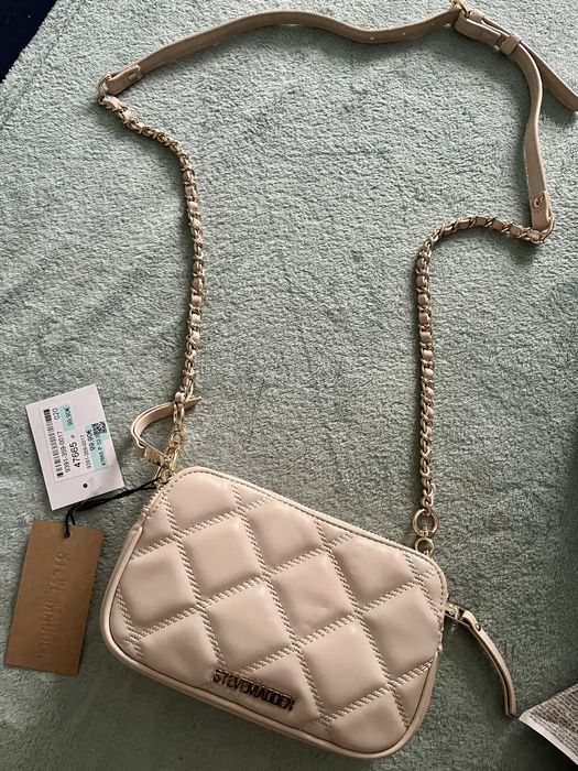 Steve madden bej piele naturala crossbody