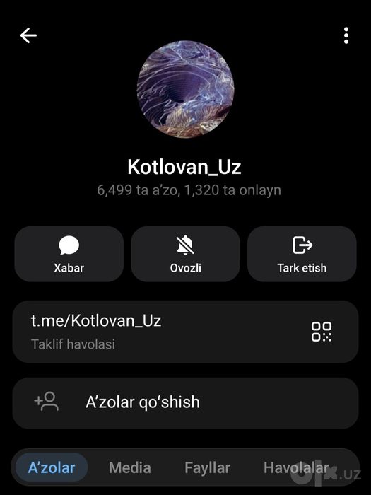 Telegram Gruppa Sotiladi