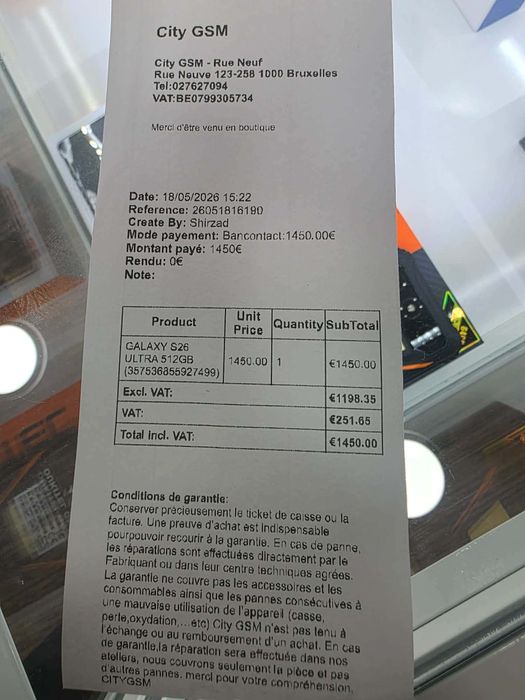 Samsung s26ultra 512gb