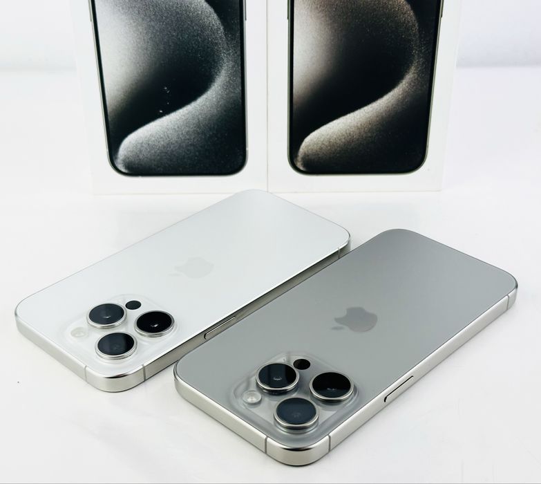 Apple iPhone 15 Pro 128GB White / Natural Перфектен! Гаранция!