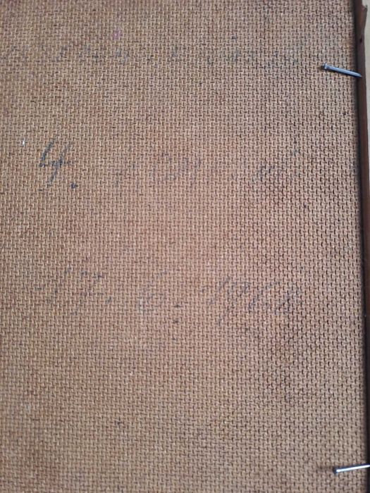 tablou pictura pe pfl 28/34 cm semnat Bernd Funke datat 1968