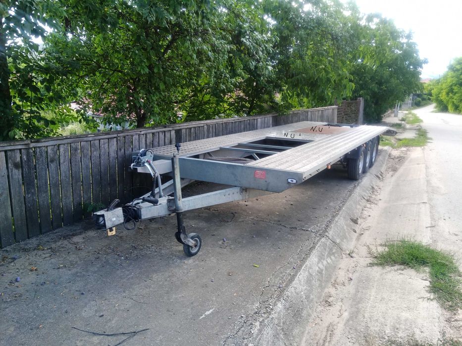 vand remorca platforma Niewiadow auto 8.5 metri util, 3500 kg 3,5 t