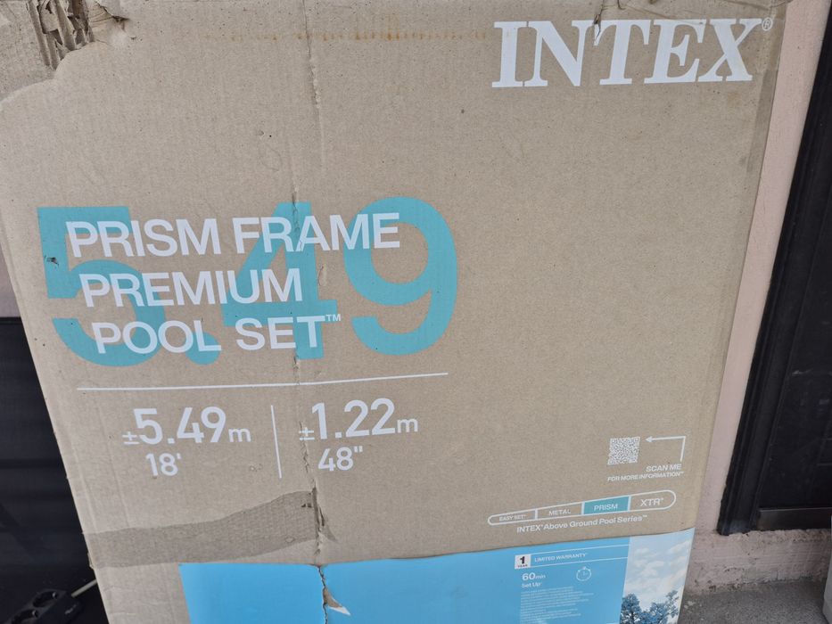 Intex басейн 5.49 x 1.22 м със стълба