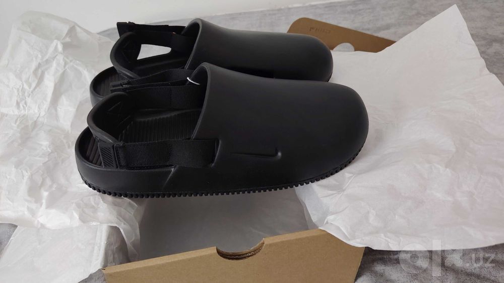 мюли Nike calm mule black 44 размер тапки тапочки сандали кроксы crocs