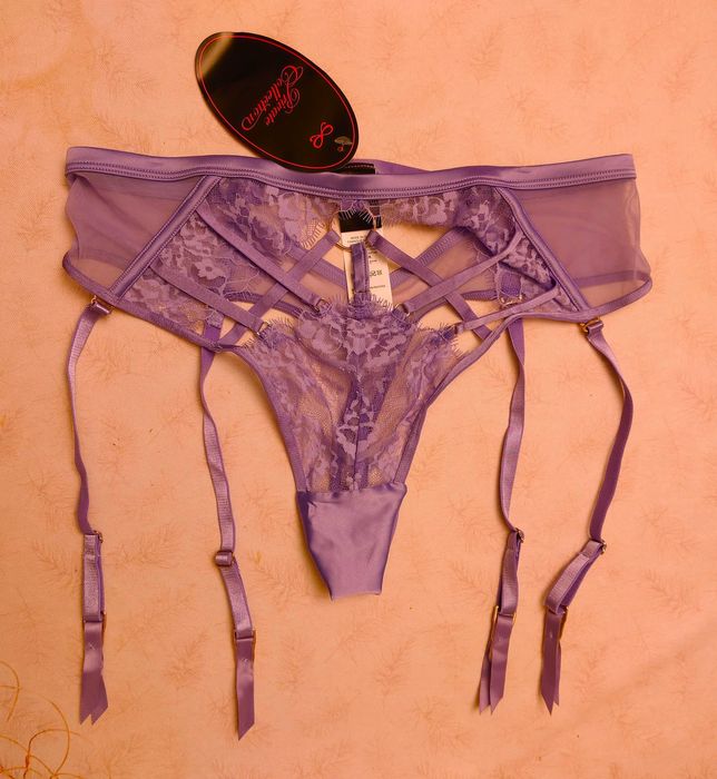 Hunkemoller Nienke - Set Lenjerie Intima Sexy Mov Lila Purpuriu