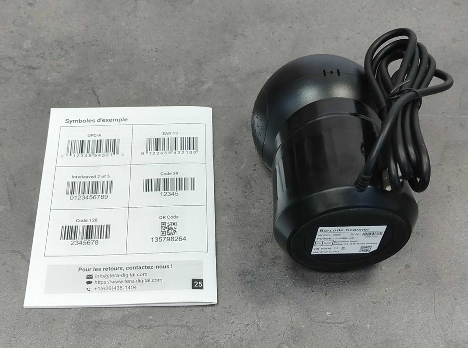 Tera 9000 - Scaner coduri de bare 1D, 2D, QR [#10457#]