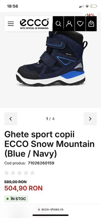 Ghete impermeabile Ecco, mar 30