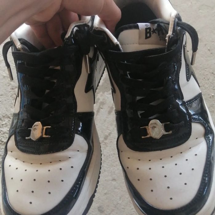 BapeStar negri cu alb