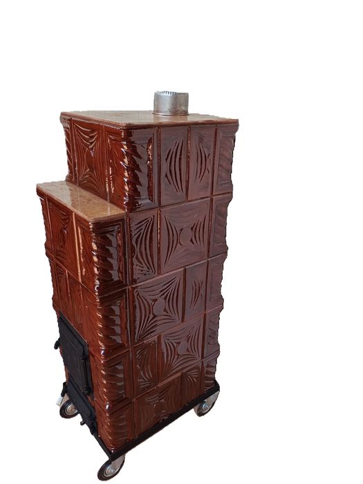 Soba de teracota maro dreapta 46x56x140 cm