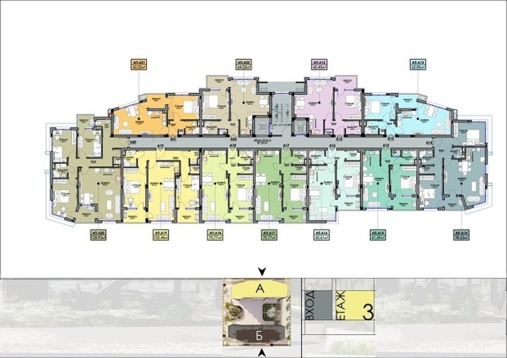 Продава се Многостаен апартамент в Бургас, Изгрев - 129 кв.м за 1400 €/кв.м - Снимка #2