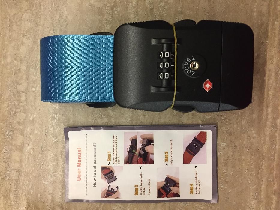 Centura inchidere cu cifru pt bagaje.