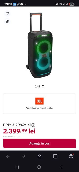 Vând sau schimb cu orice jbl partybox