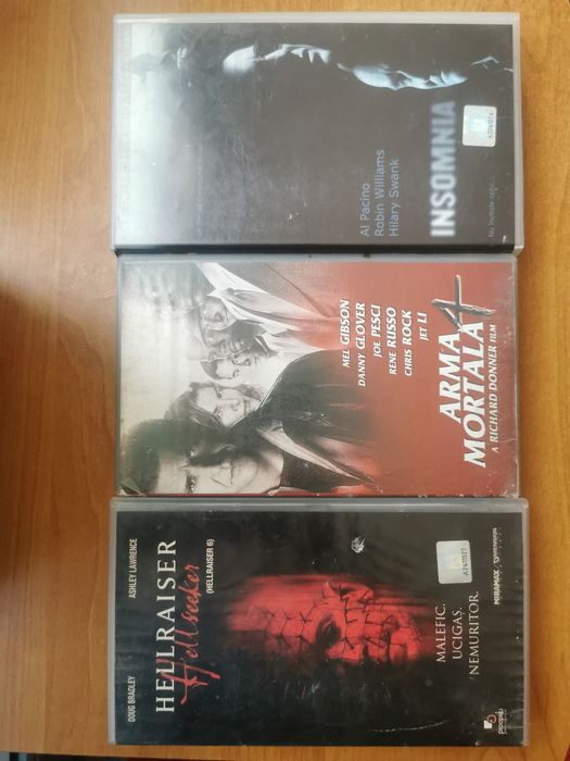 SUPER Filme VHS Carrie / Poltergeist / Hellraiser
