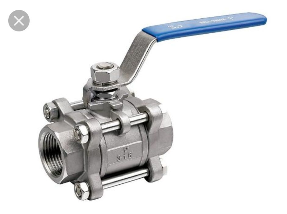 Кран шаровой нержавеющий, Задвижка, Клапан, Вентиль, Затвор баттерфляй