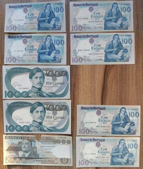 Bancnote PORTUGALIA și Rusia URSS