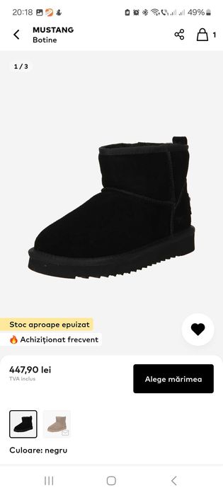 De vânzare botine Mustang