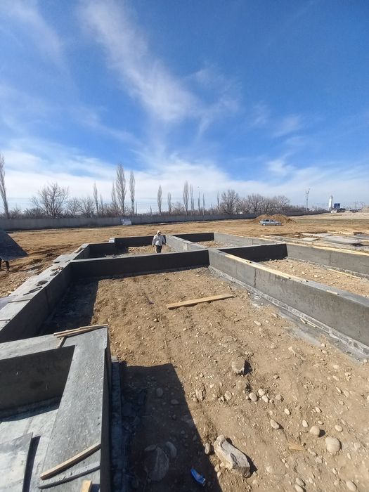 Заливаем фундамент фундамент құйамыз