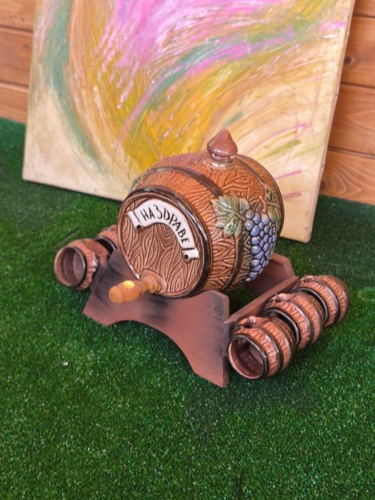 Керамична бъчва за декорация