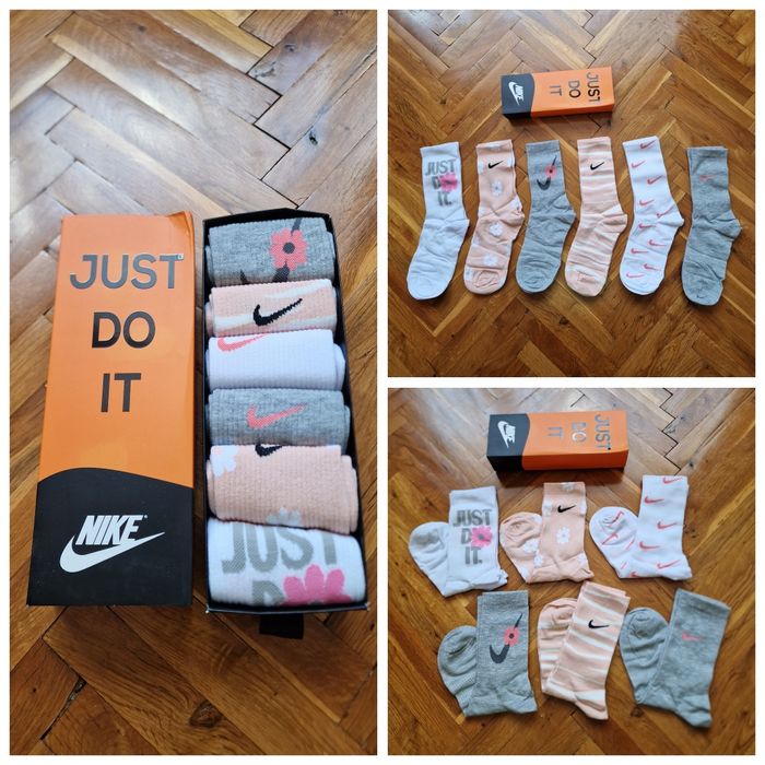 Страхотни дамски чорапи NIKE 6бр в кутия