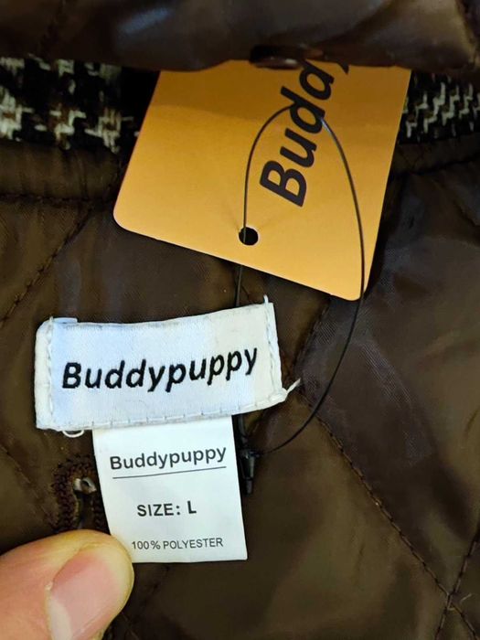 Buddypuppy Dog Coat, Dog Clothing with Adjustable Back Strap