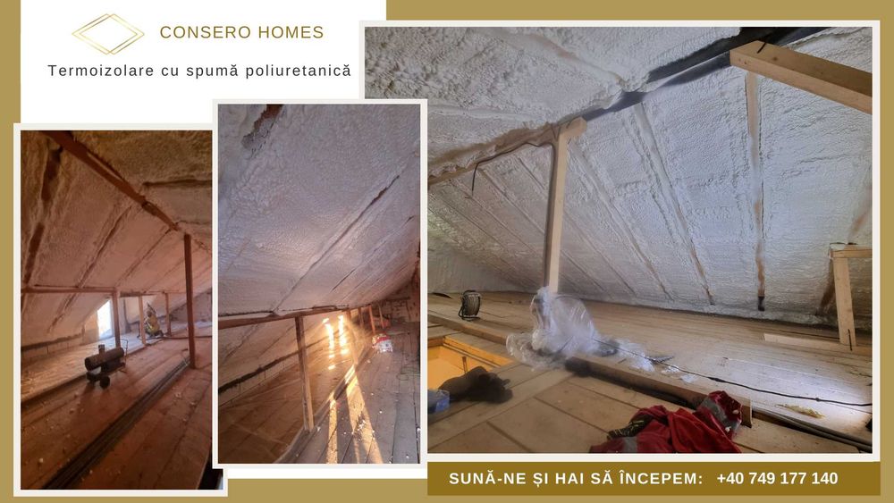 Izolatii Spuma Termoizolatie cu Spuma Poliuretanică