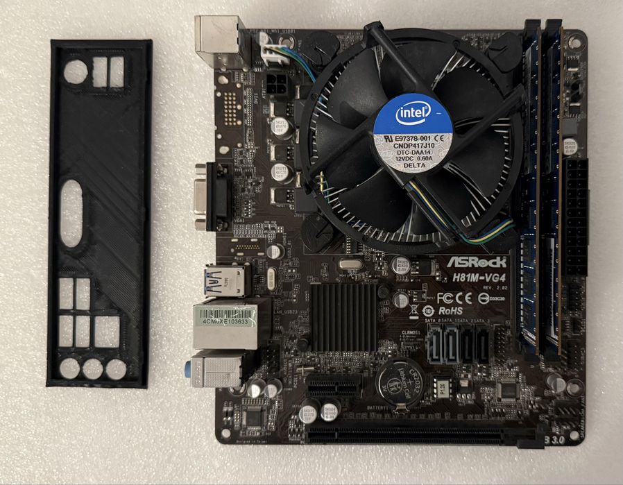 Kit AsRock H81M-VG4 / Intel Xeon E3-1220v3 / 8GB / cooler stock Intel