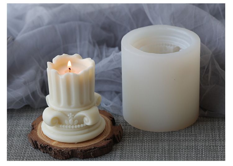 Силиконовая форма для свечи. Форма для рукоделия