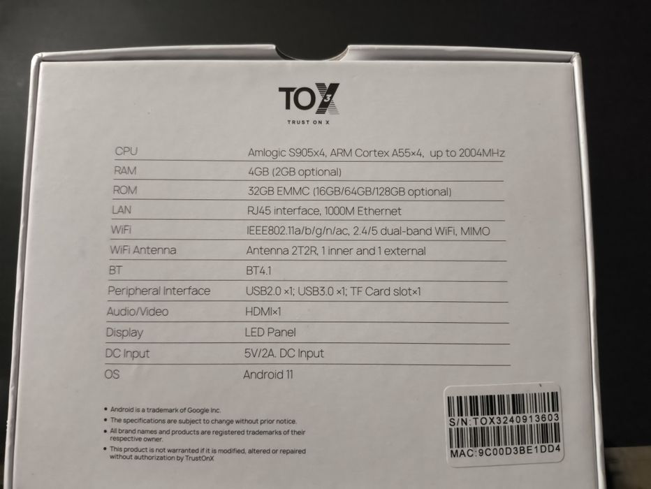 Продам ТВ бокс ТОХ 3