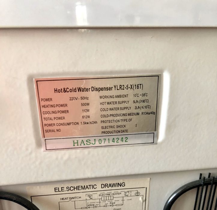 Кулер для воды, диспансер