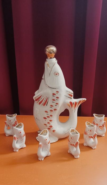 Коллекция рюмки-рыбки СССР.