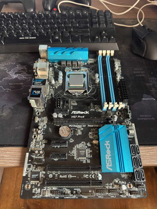 Kit Placa de baza ASrock h97 Pro4 + procesor intel i7 4790