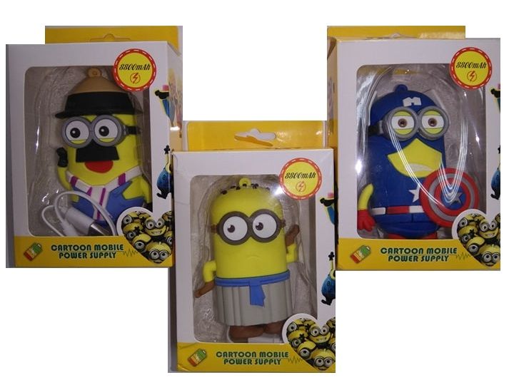 Външна батерия Миньони 8800 8800mAh преносима батерия, PowerBanks