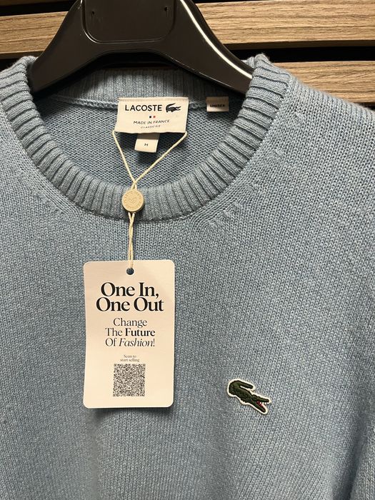 LACOSTE : Made in FRANCE - НОВ 94% Кашмир размер М / Оригинал