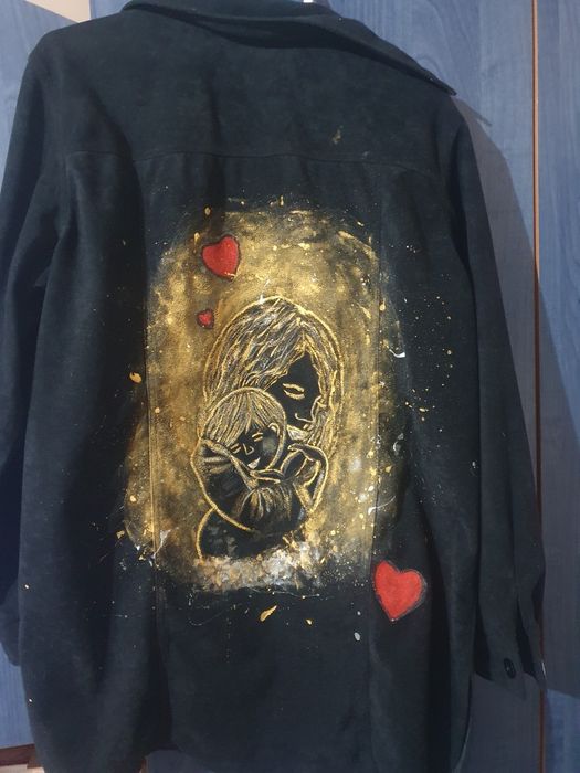 Geaca pictata manual