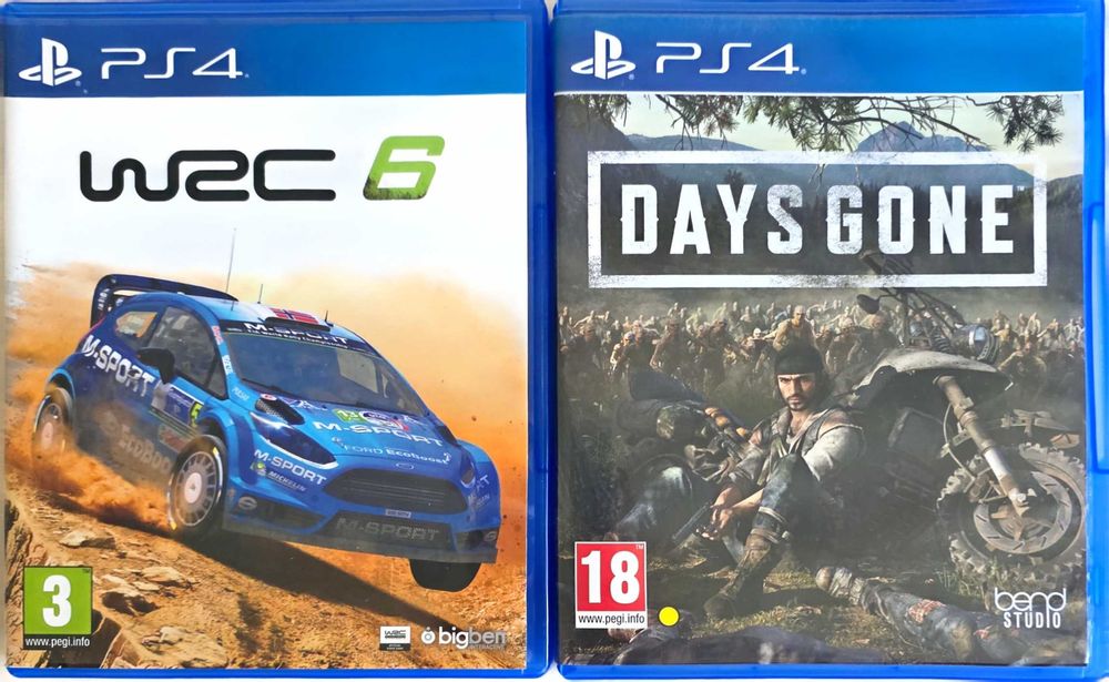 Days gone & WRC 6 за PS4