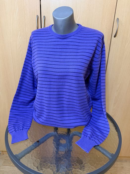 Мъжки пуловер 100% кашмир.Di ADAMO .размер М. цвят лилав