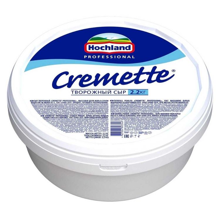 Творожный сыр Cremette 2,2 кг