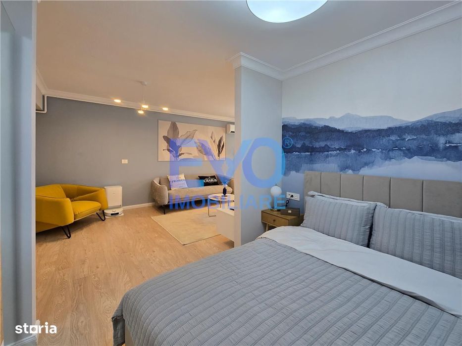 Apartament de tip studio, 47.49 mp, bloc nou, intabulat, zona Galata — fotografia 3