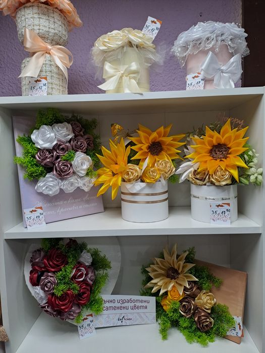 Ръчна изработка на цветя, картички, покани и др