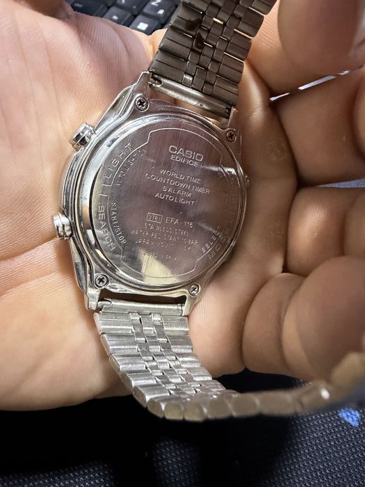 Casio Edifice EFA-115D-1A1 с хронографом